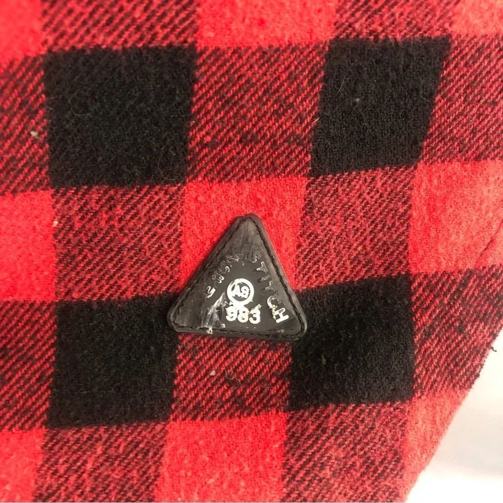 American Stitch Red and Black Flannel Shirt size M - Picture 4 of 13